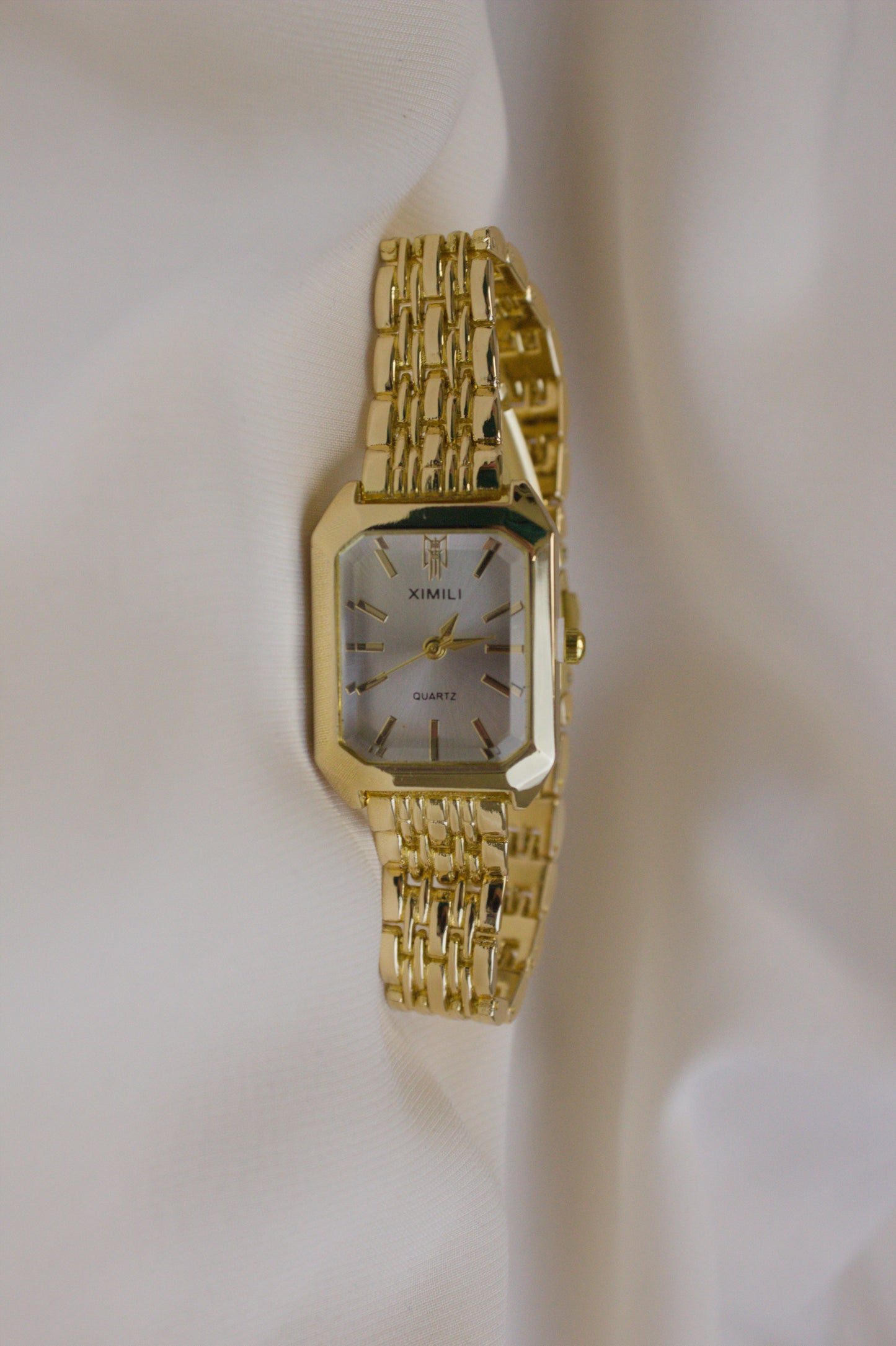 XIMILI Gold Rectangular Octagonal Watch (photo 5)