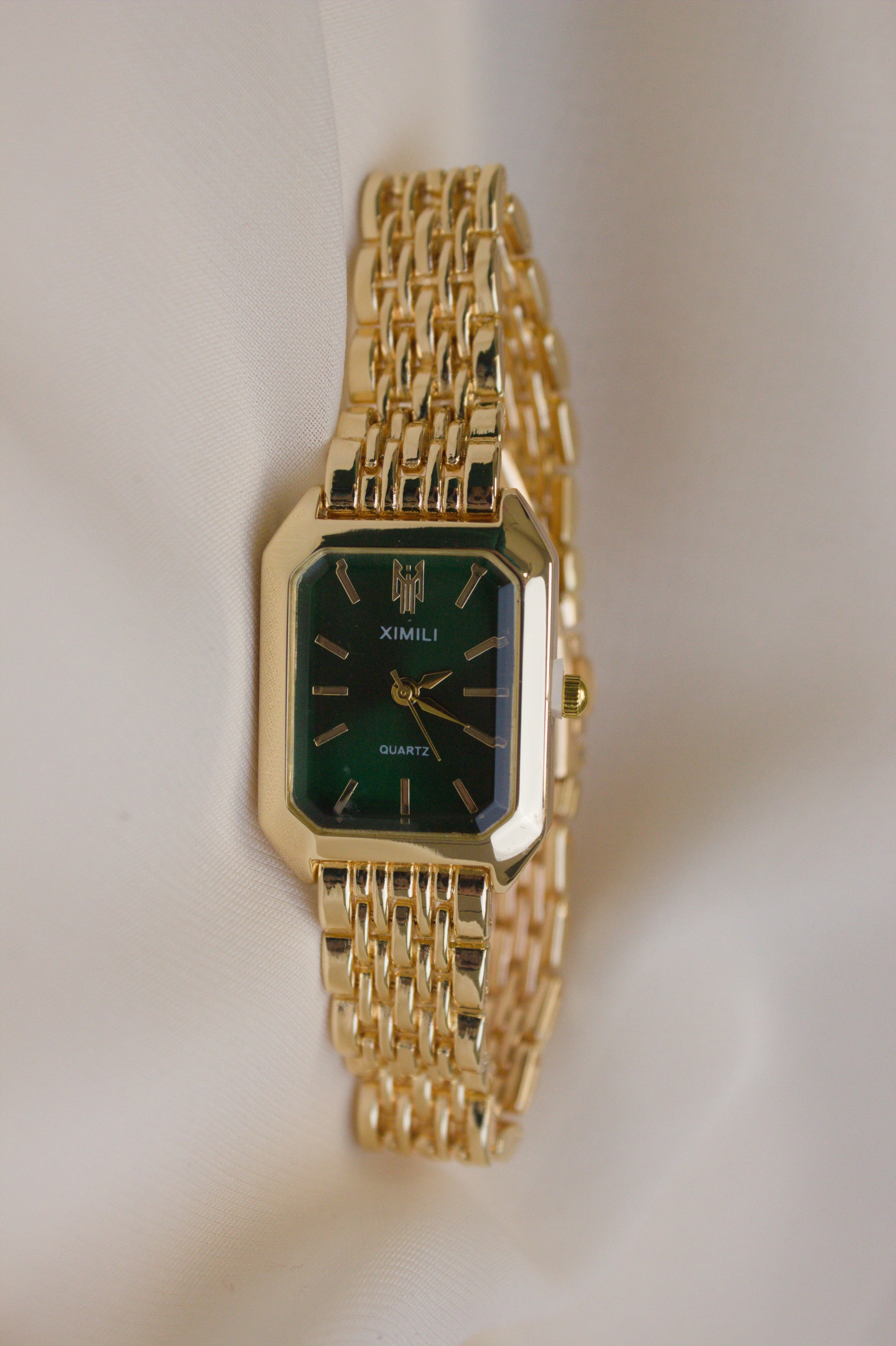 XIMILI Silver Rectangular Octagonal Watch (photo 2)