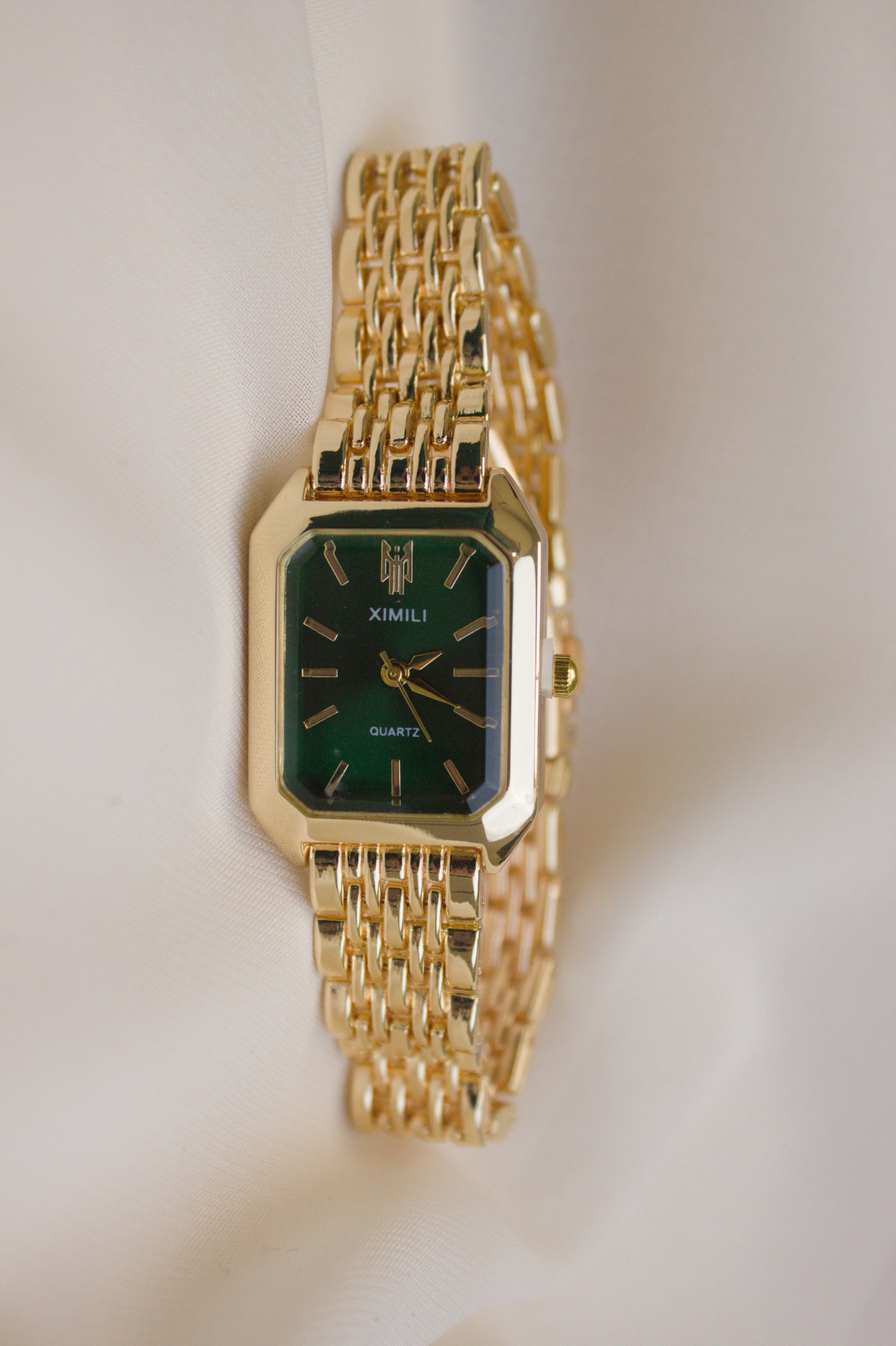 XIMILI Silver Rectangular Octagonal Watch (photo 3)