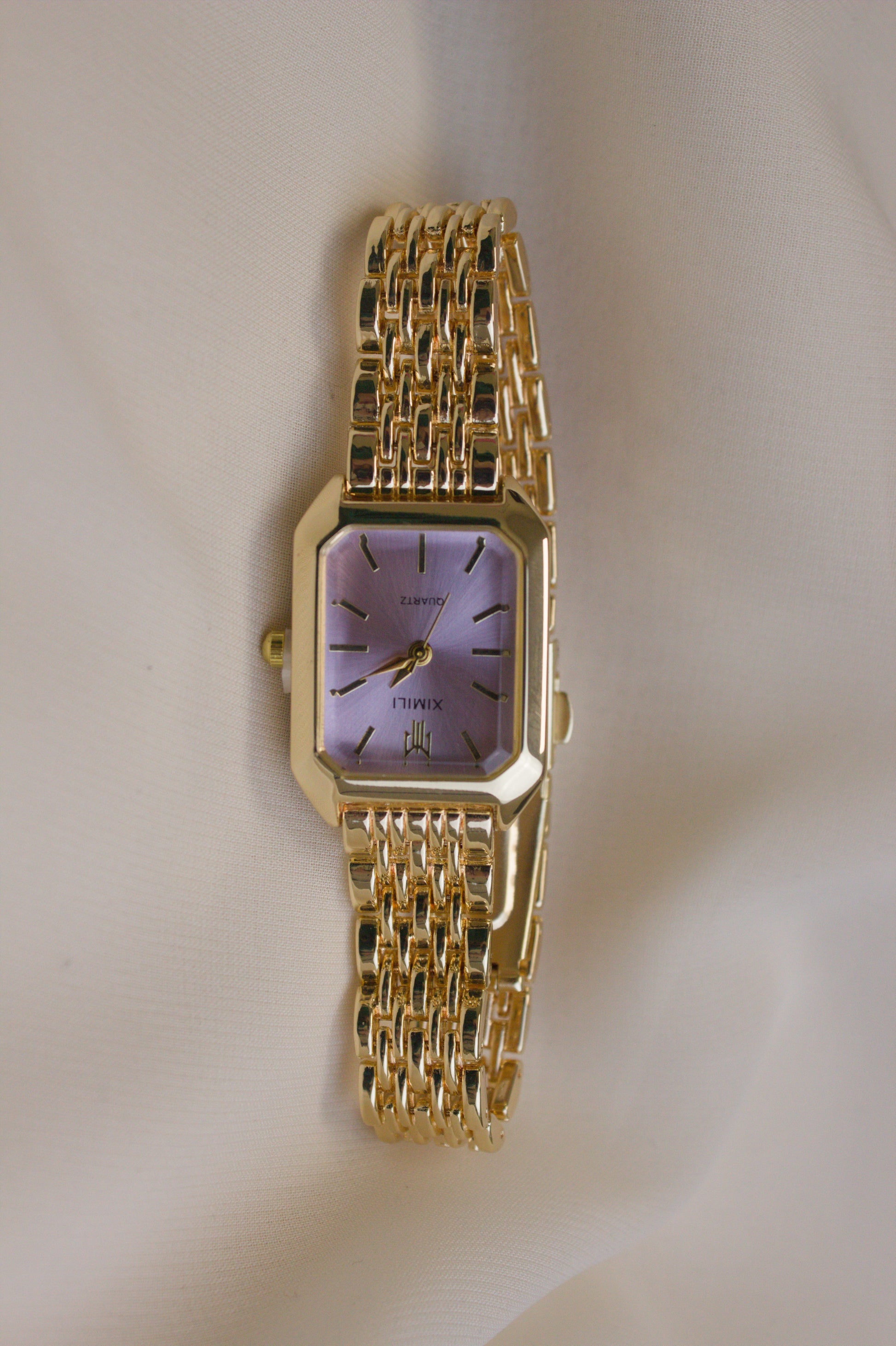 XIMILI Silver Rectangular Octagonal Watch (photo 4)