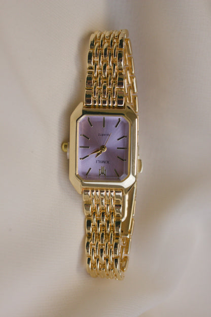 XIMILI Silver Rectangular Octagonal Watch (photo 5)