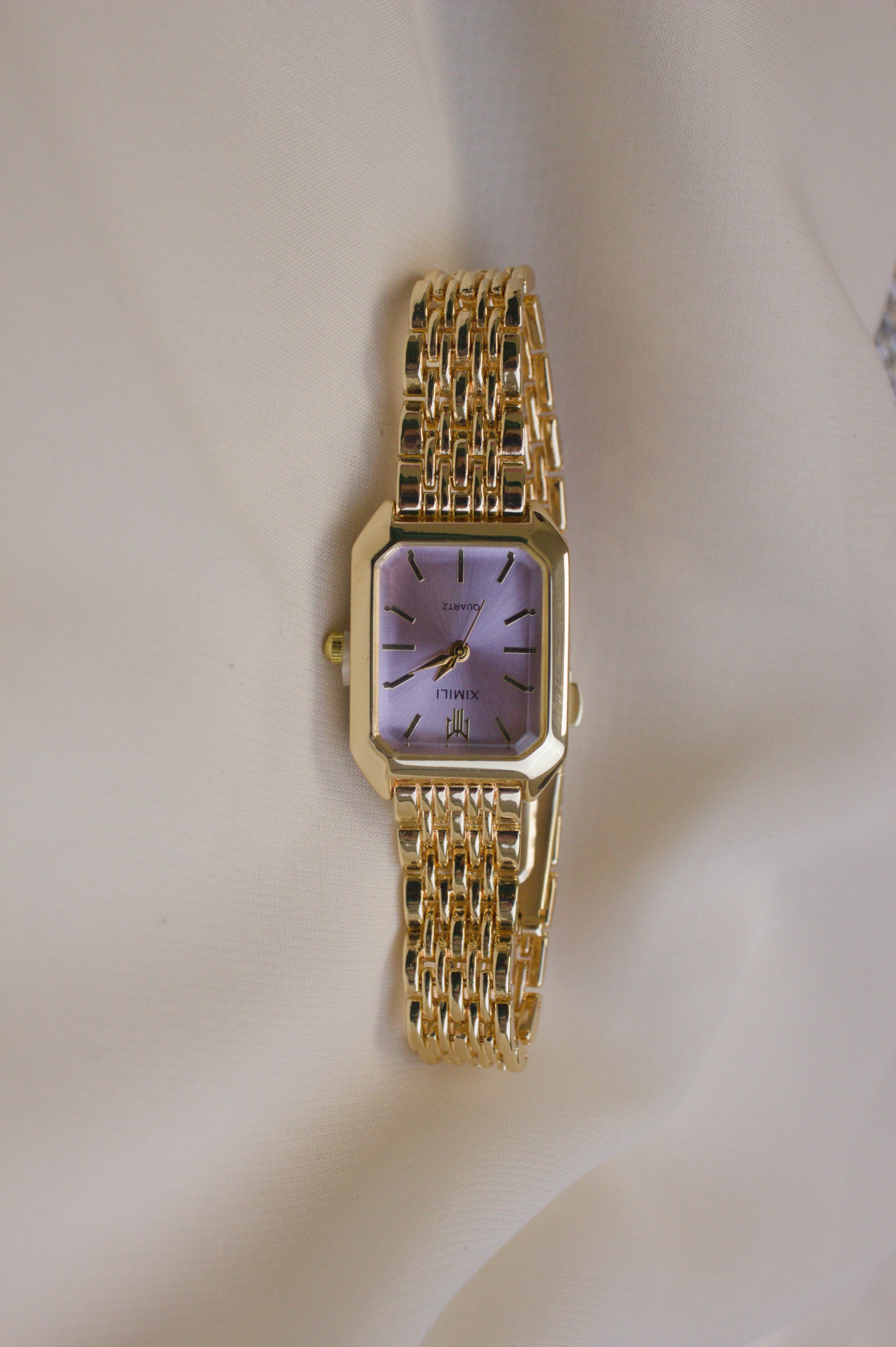XIMILI Silver Rectangular Octagonal Watch (photo 6)