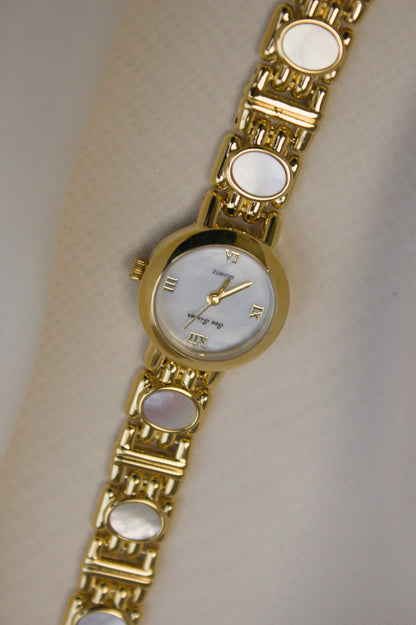 Silver Oval Jade Bar-Link Watch (photo 8)