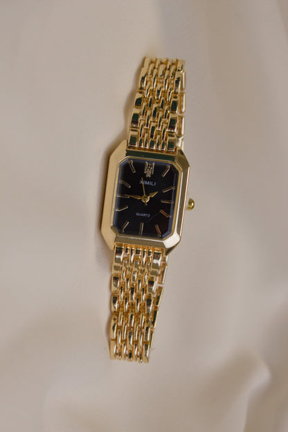 BS Gold Oval Rainbow Infinity-Link Watch (photo 7)