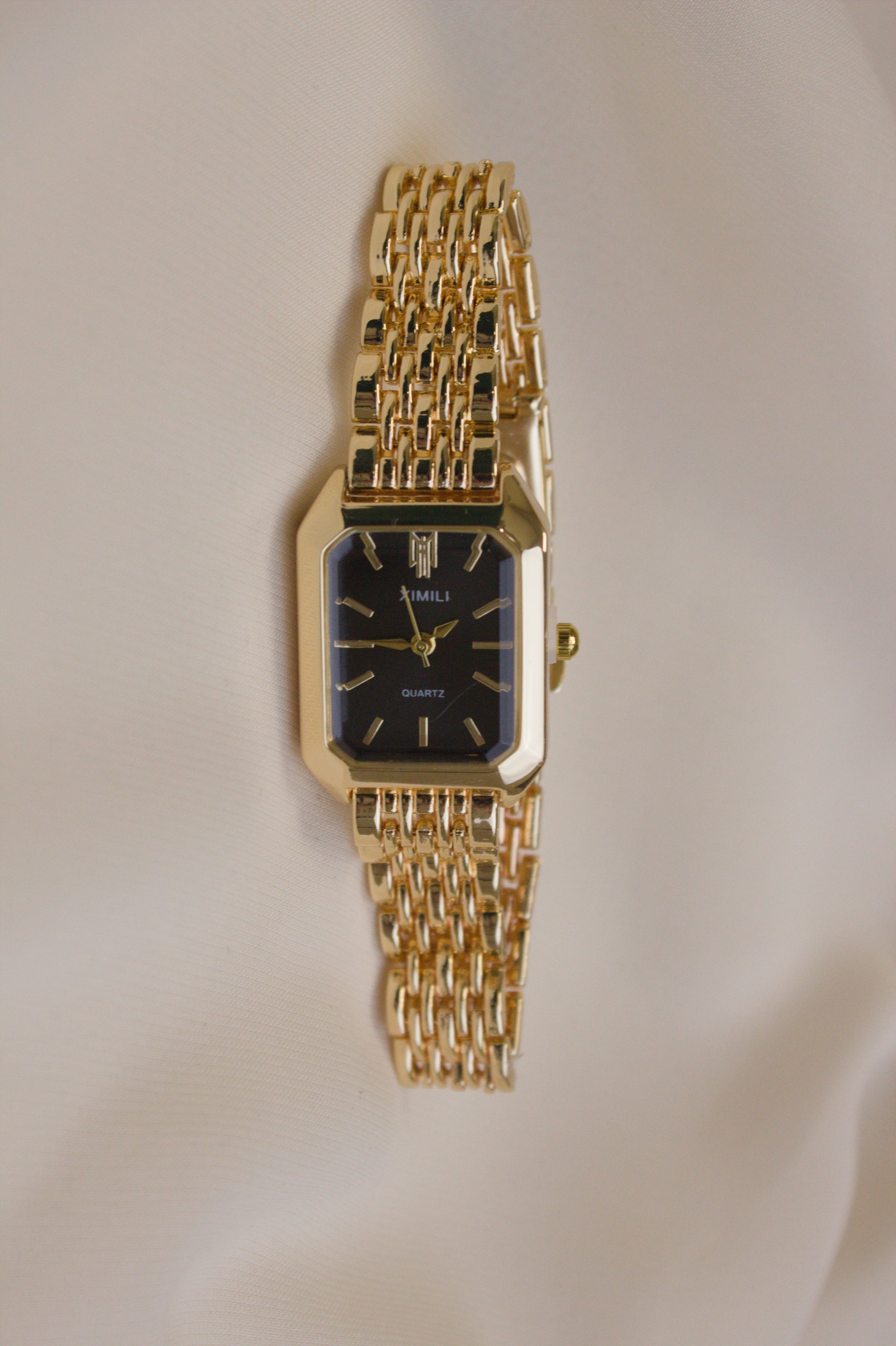 BS Gold Oval Rainbow Infinity-Link Watch (photo 8)