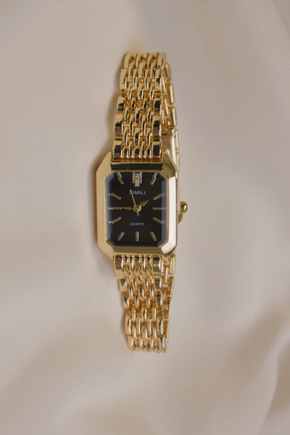 BS Gold Oval Rainbow Infinity-Link Watch (photo 8)