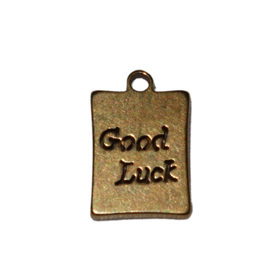 'Good Luck' Rectangle Charm