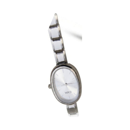Silver Link Oval White Dial Italian Watch