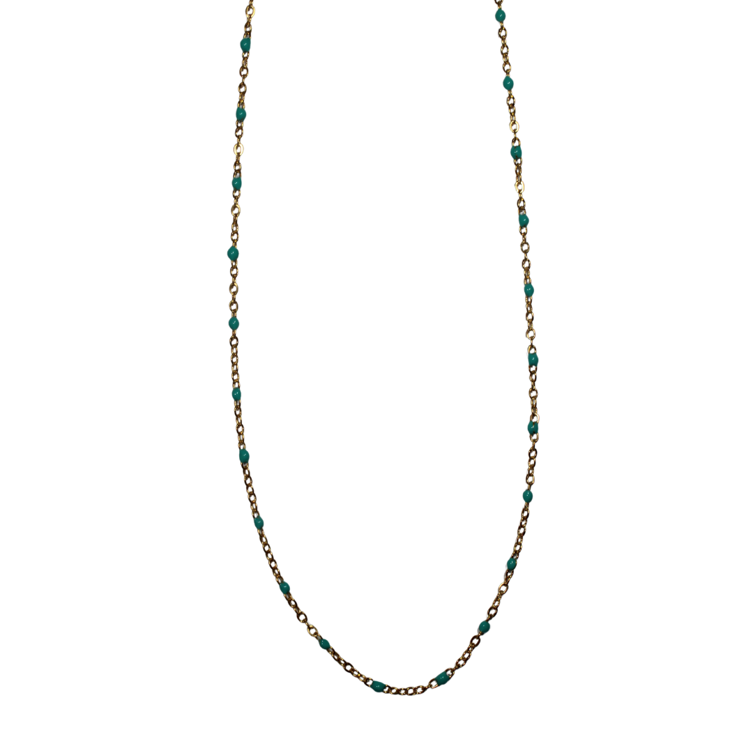 Enamel Dot Necklace