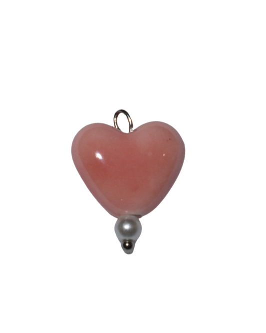 Ceramic Heart Charm