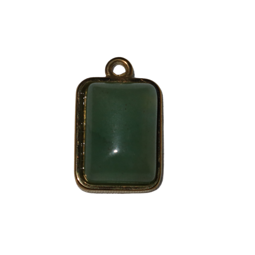 Rectangle Stone Charms