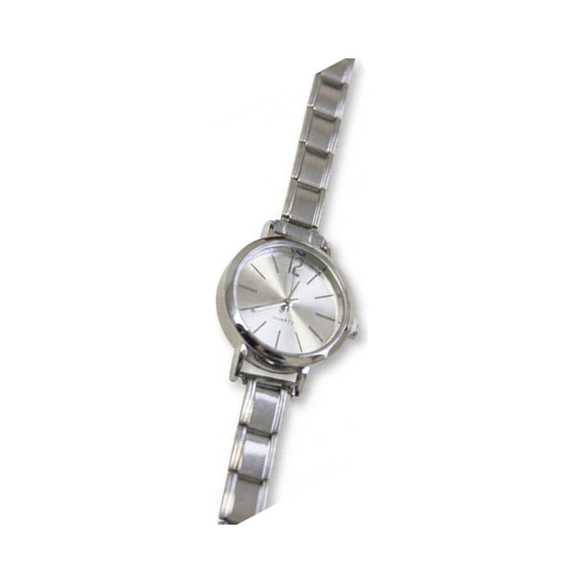 Silver Link Round Silver Dial Italian Watch