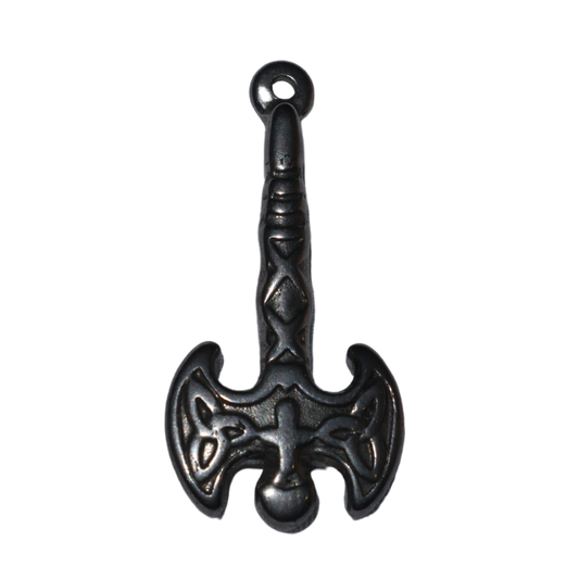 Damascus Viking Axe Charm