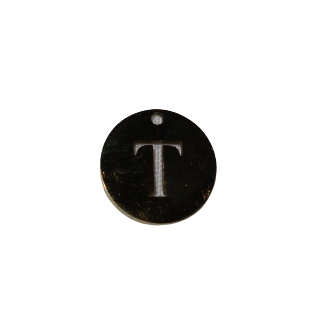Circle Initial Charms