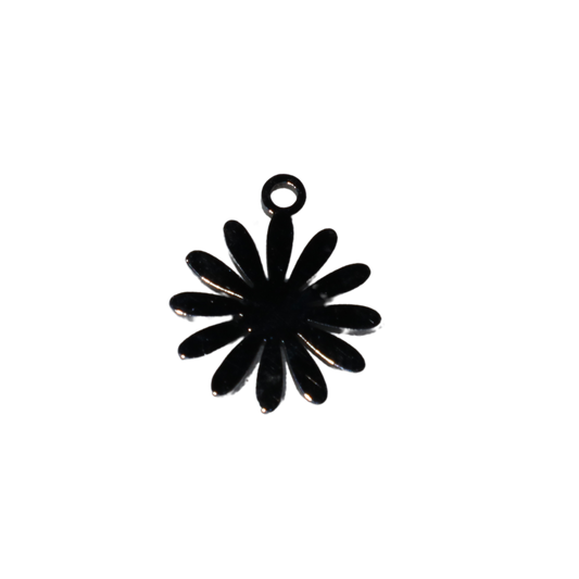 Flower Silhouette Charm