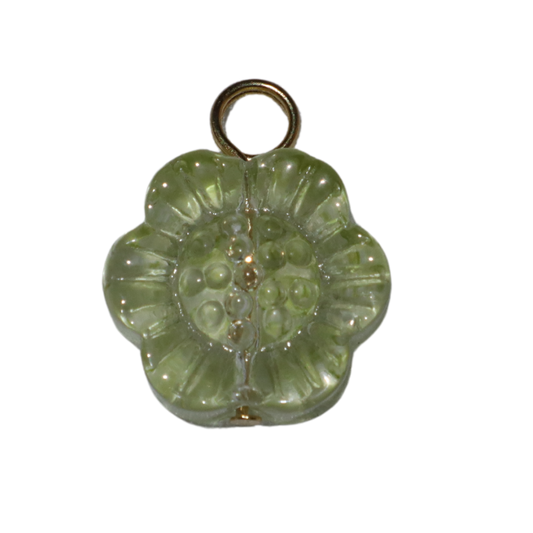 Glass Flower Charms