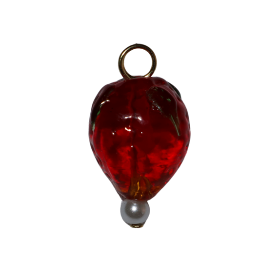 Lampwork Strawberry Charm