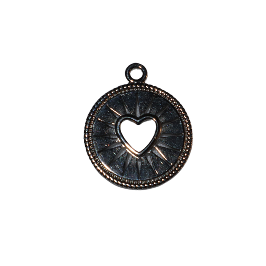 Circle Heart Charm