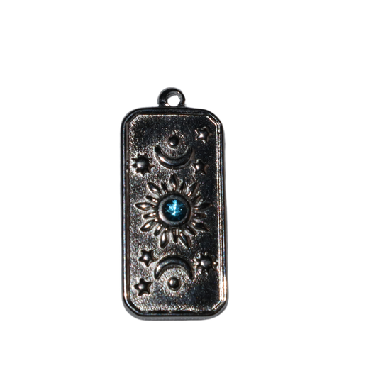 Moon and Sun Rectangle Charm