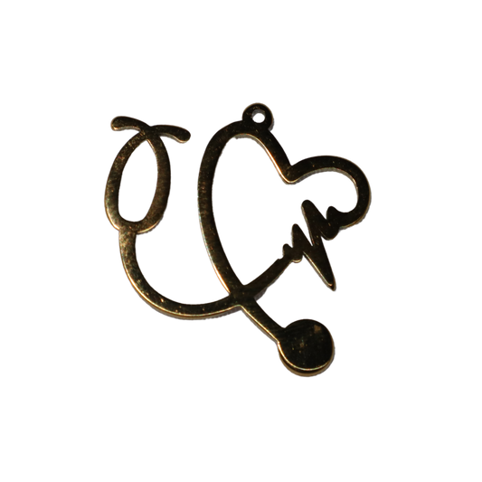 Heart Stethoscope Charm