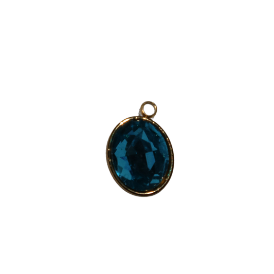 Oval Gem Charm