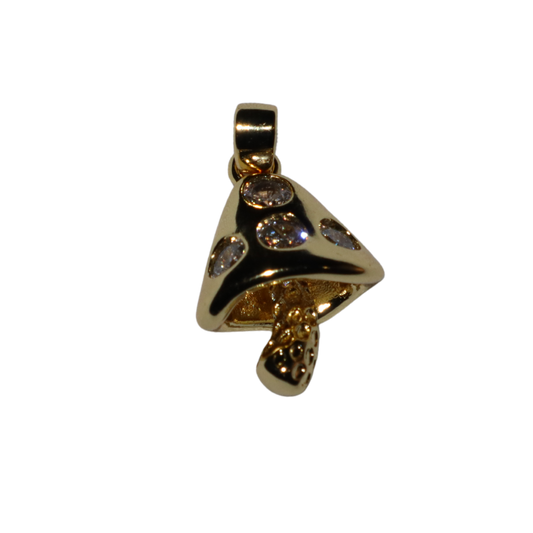 Gemstone studded Mushroom Charm