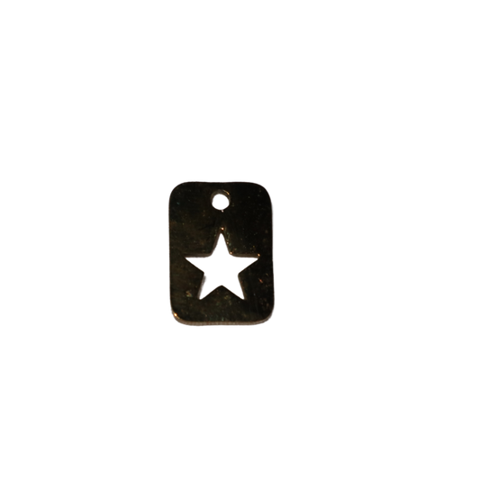 Western Square Star Charm