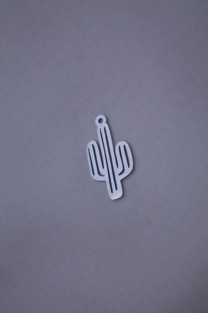 Classic Silver Cactus Charm