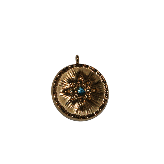 Shining Blue Star Charm