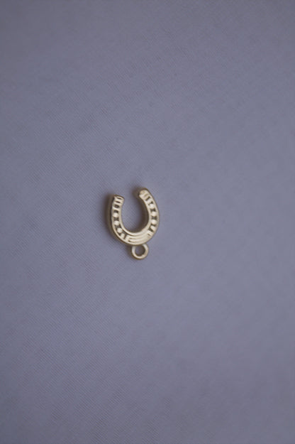 Classic Gold Horseshoe Charm