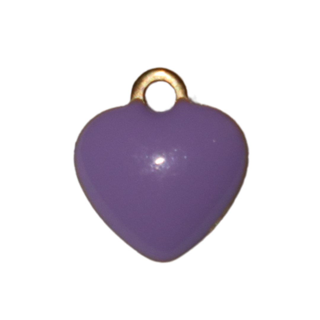 Double Sized Heart Enamel Charm