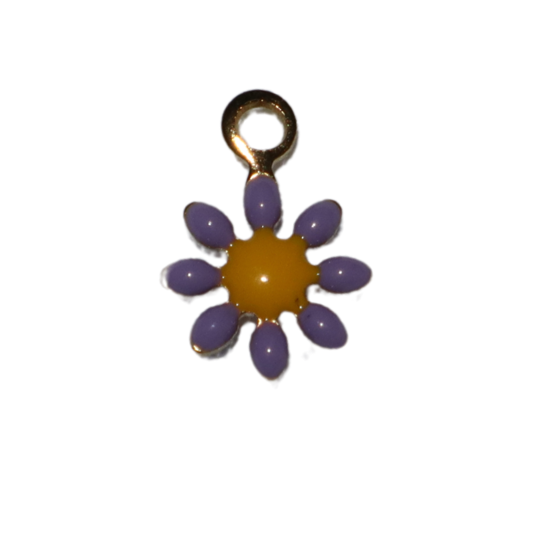 Enamel Small Daisy Charm