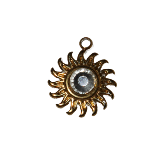 Sun Gemstone Charm