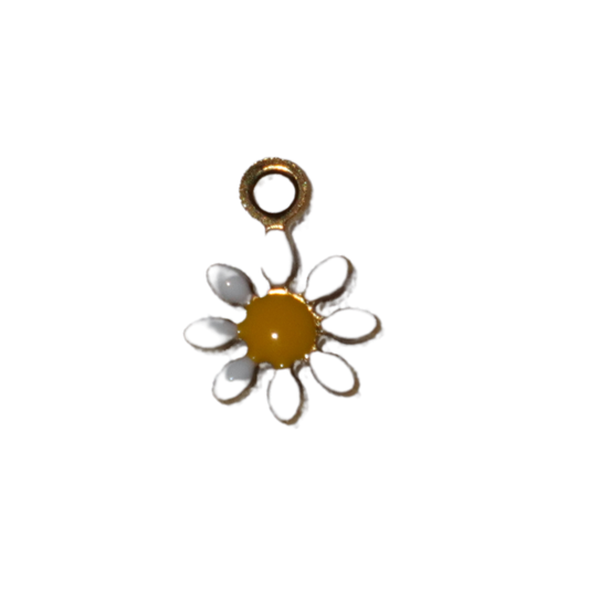 Enamel Small Daisy Charm