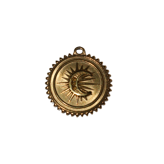 Moon Burst Coin Charm