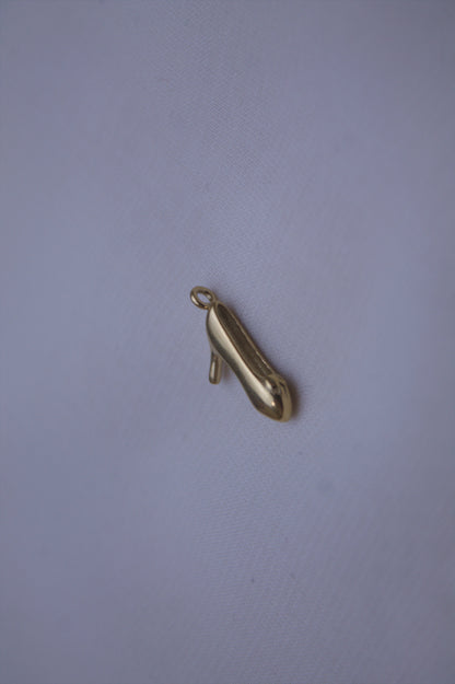 Classic Gold Slipper Shoe Charm