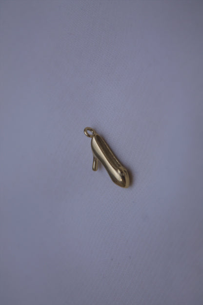 Classic Gold Slipper Shoe Charm