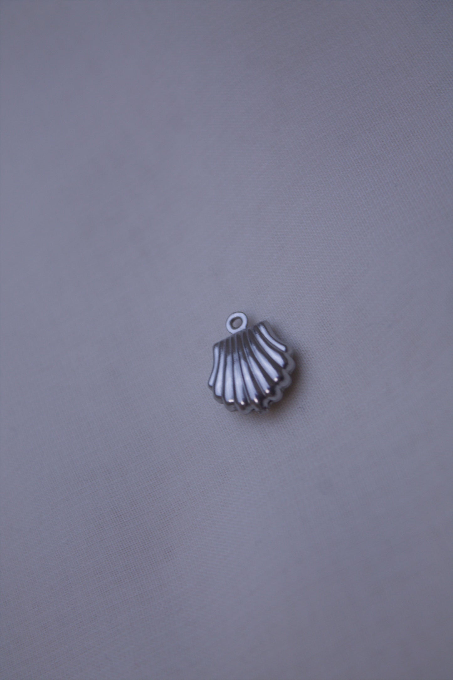 Classic Silver Scallop Shell Charm