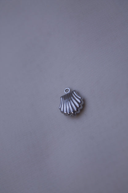 Classic Silver Scallop Shell Charm