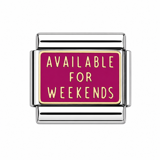 Available for weekends Italian Charm — Silver
