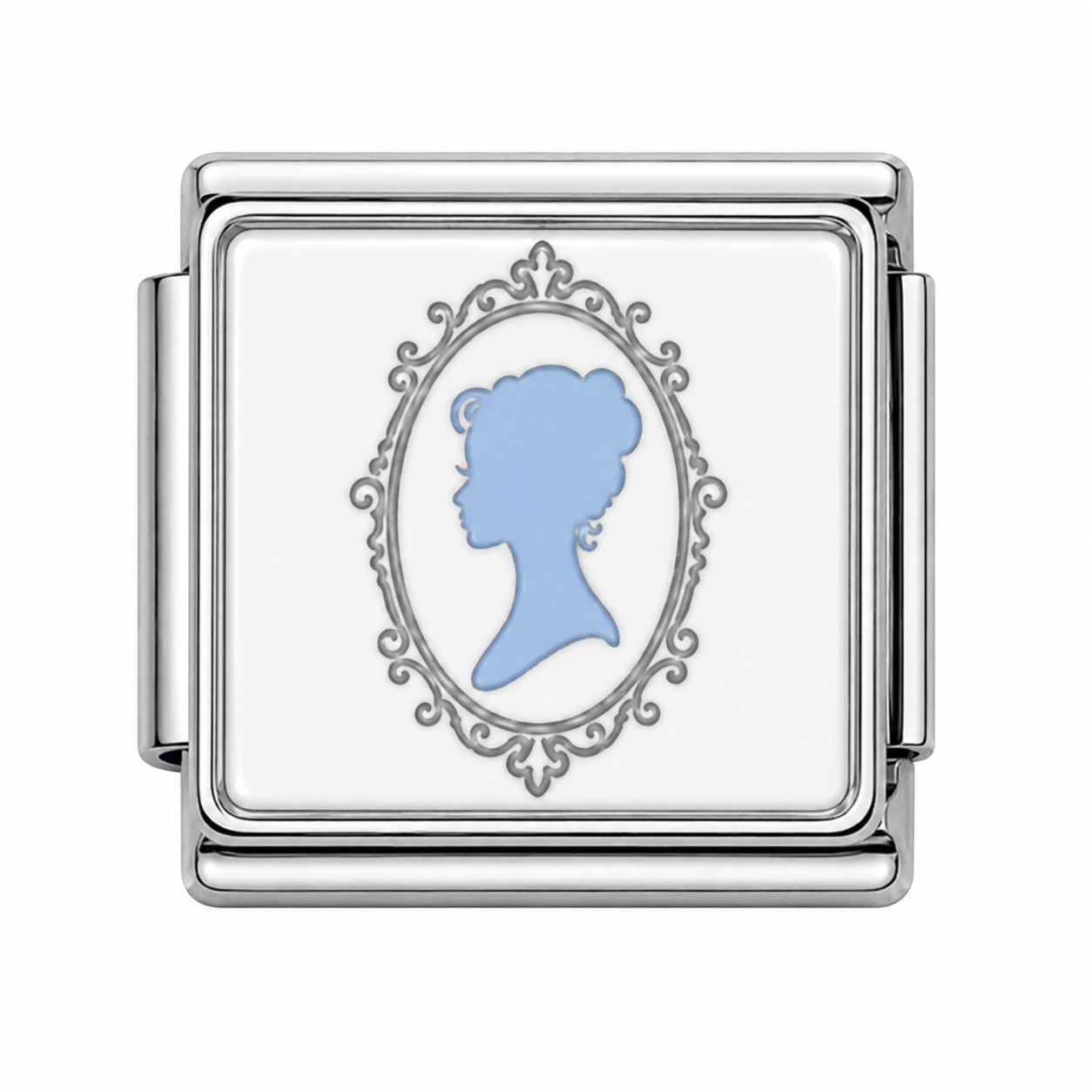 Bridgerton frame Italian Charm — Silver
