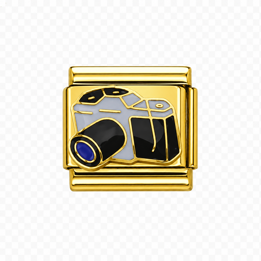 Camera Italian Charm — Gold