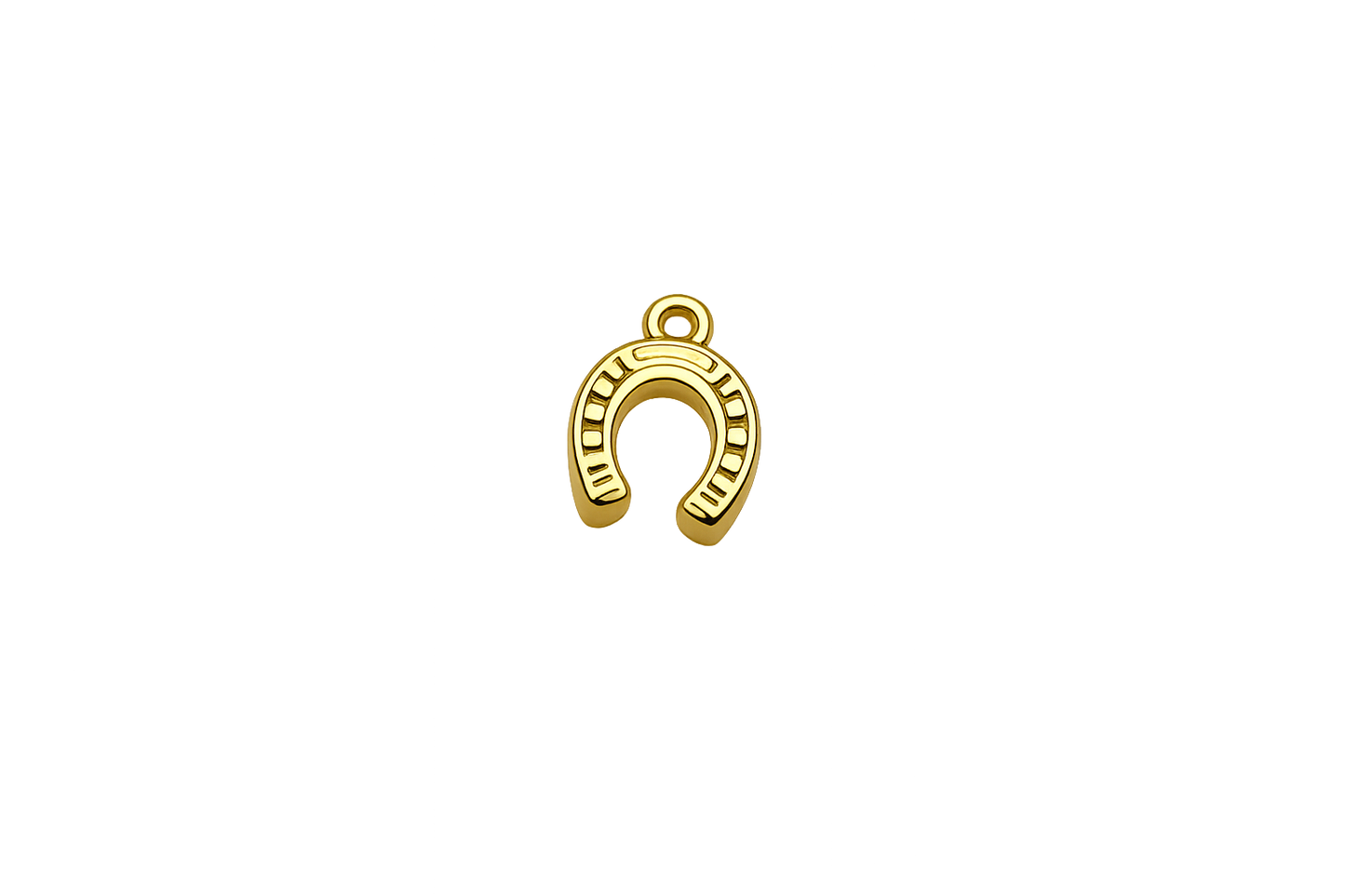 Classic Gold Horseshoe Charm
