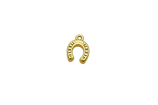 Classic Gold Horseshoe Charm