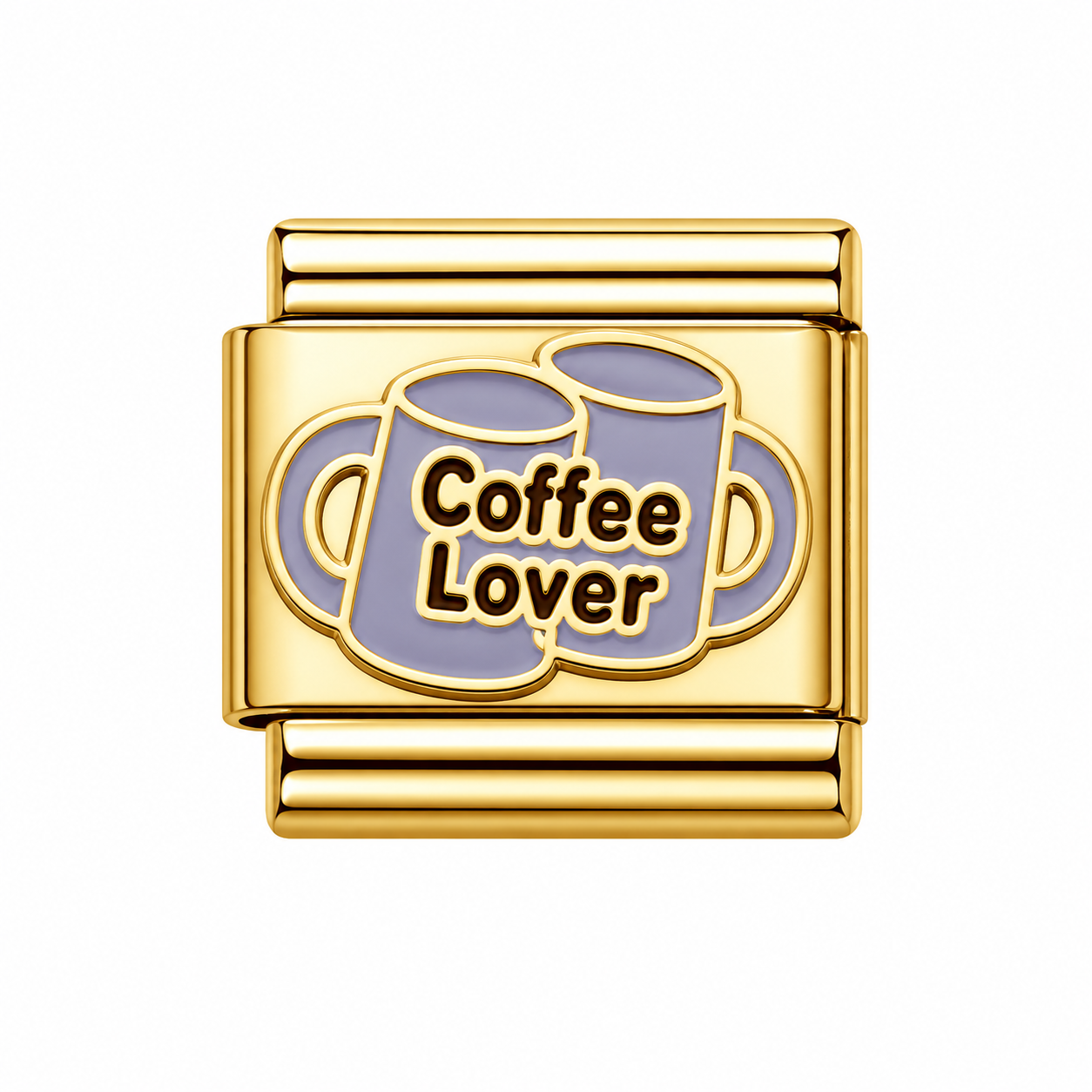 Coffee Lover Italian Charm — Gold