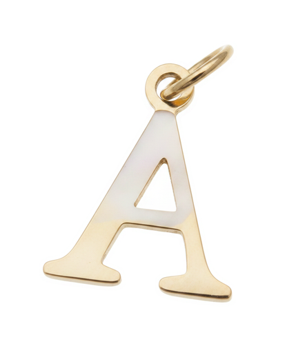 Elegant Initial Charm Gold A