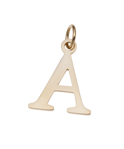 Elegant Initial Charm Gold A