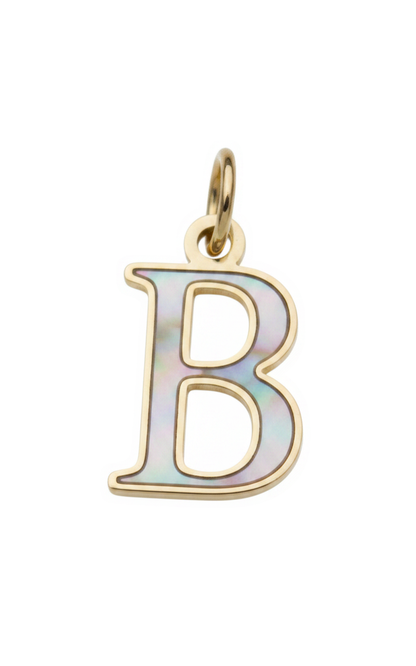 Elegant Initial Charm Gold B