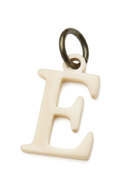 Elegant Initial Charm Gold E