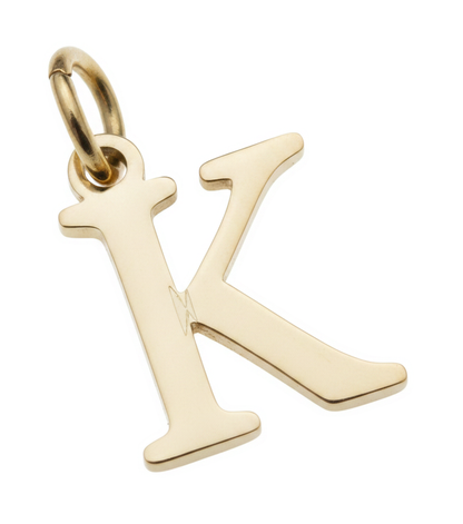 Elegant Initial Charm Gold K